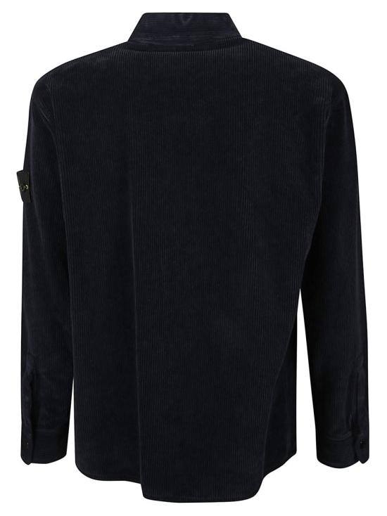 25FW 스톤 아일랜드 오가닉 코튼 코듀로이 오버셔츠 K2 S15 12000 12 S0212 BLUE - STONE ISLAND