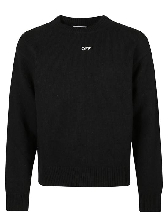 25FW 오프화이트 스웨터 OMHE20NF25KNI001 Black