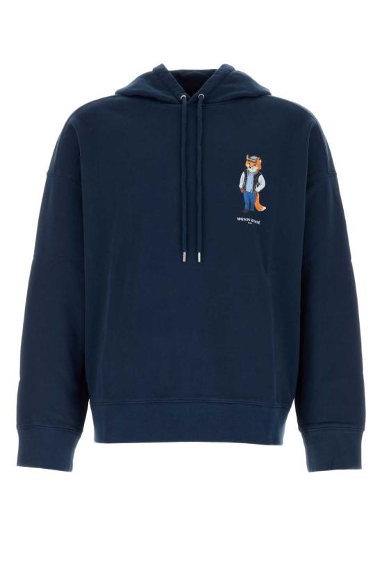 25FW 메종키츠네 드레스드 폭스 오버사이즈 후드 티셔츠 PM00707KM03400329 FRENCH NAVY DOM