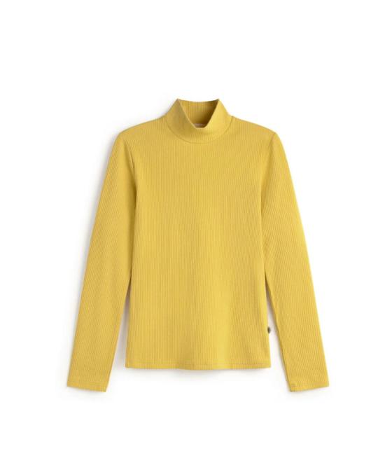  띵킹 뮤 블라우스 씽킹 무 헴프 모크넥 탑 옐로우 - THINKING MU