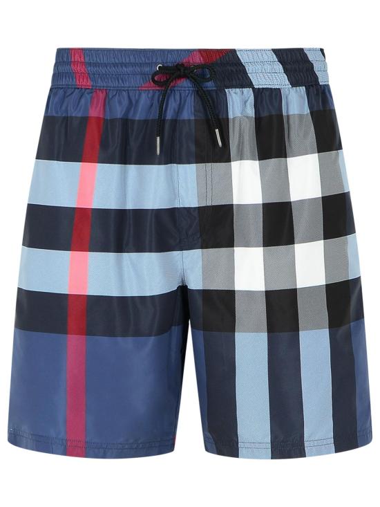 25FW 버버리 체크 스윔팬츠 8112685A5805 Blue