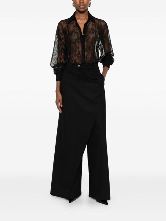 25FW 더 니나 스튜디오 팔라초 팬츠 N4686 999 Black - THE NINA STUDIO