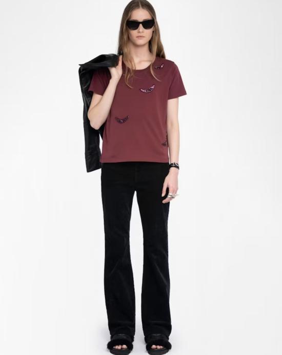 25FW 자딕앤볼테르 셔츠 JWTS02821 540 Purple - ZADIG & VOLTAIRE