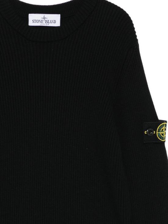 25FW [키즈] 스톤 아일랜드 니트/스웻셔츠 K2S165100010 S0C02V0029 Black - STONE ISLAND