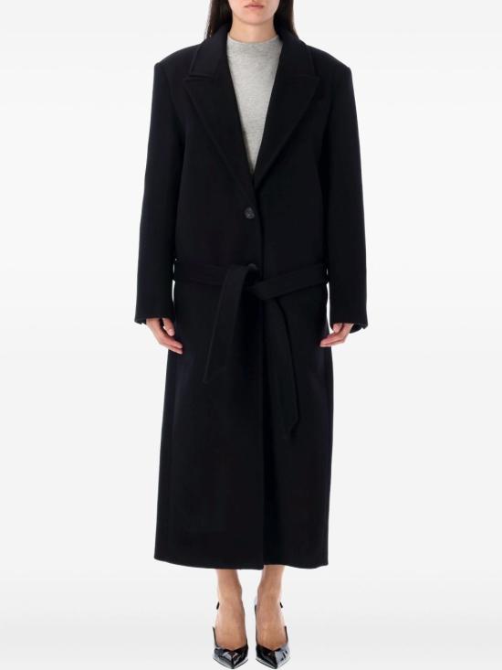 25FW 디 아티코 코트 251WCC00084WWV058AA 100 Black - THE ATTICO