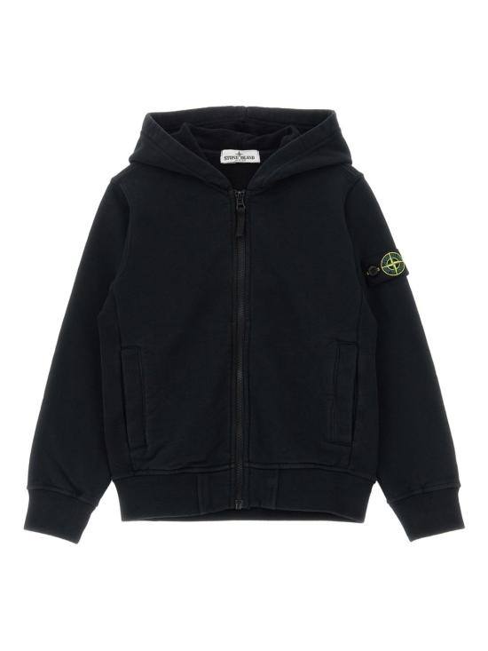 25FW [키즈] 스톤 아일랜드 니트/스웻셔츠 K2S166100003 S0A20V0029 Black - STONE ISLAND
