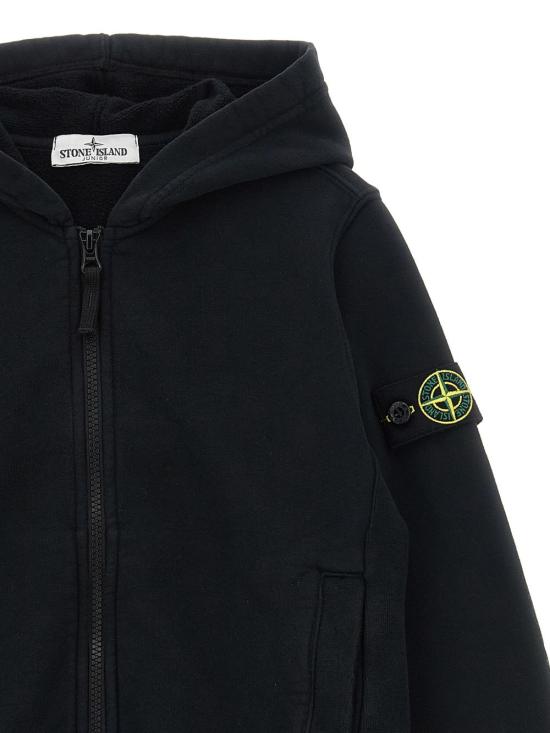 25FW [키즈] 스톤 아일랜드 니트/스웻셔츠 K2S166100003 S0A20V0029 Black - STONE ISLAND