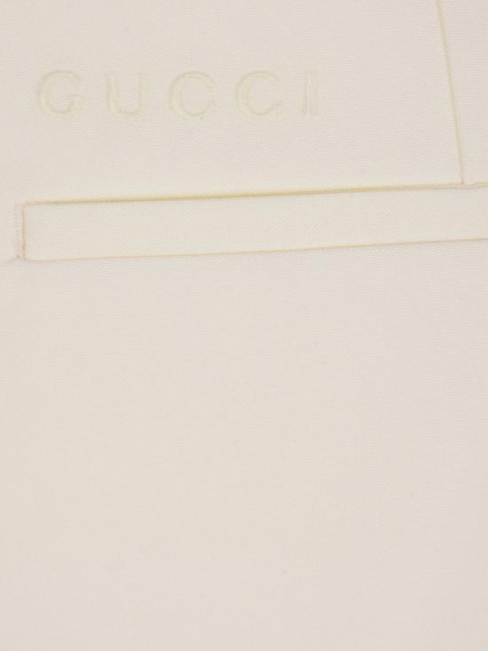 25FW 구찌 실크 트윌 팬츠 850090 Z7AYA9001 White milk - GUCCI