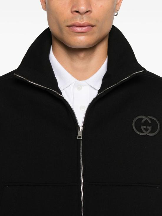 25FW 구찌 브러시드 코튼 저지 집 스웨트셔츠 851939 XJHKH1043 - GUCCI