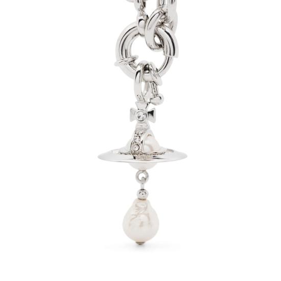 25FW 비비안웨스트우드 알렉사 네클리스 6301013C02P543 PLATINUM CREAMROSE DOM - VIVIENNE WESTWOOD