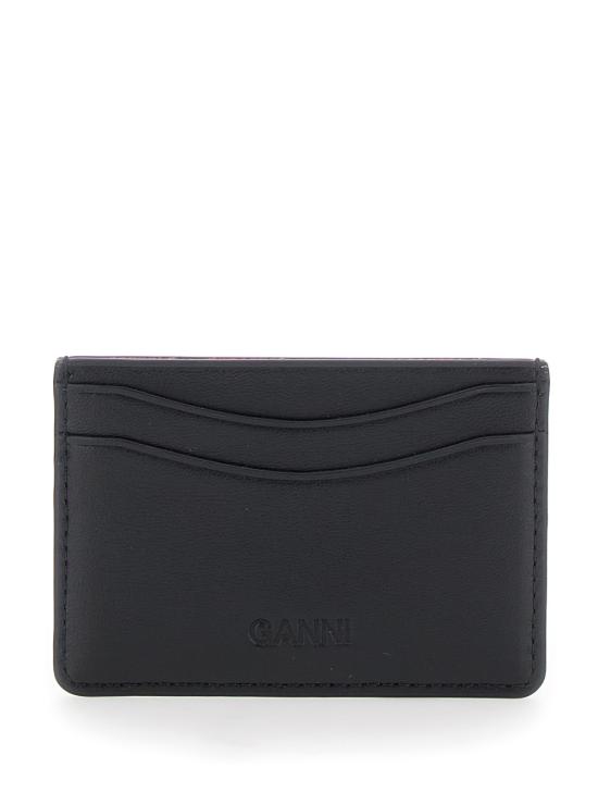 25FW 가니 명함지갑 A7035099 BLACK DOM - GANNI