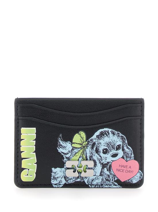 25FW 가니 명함지갑 A7035099 BLACK DOM