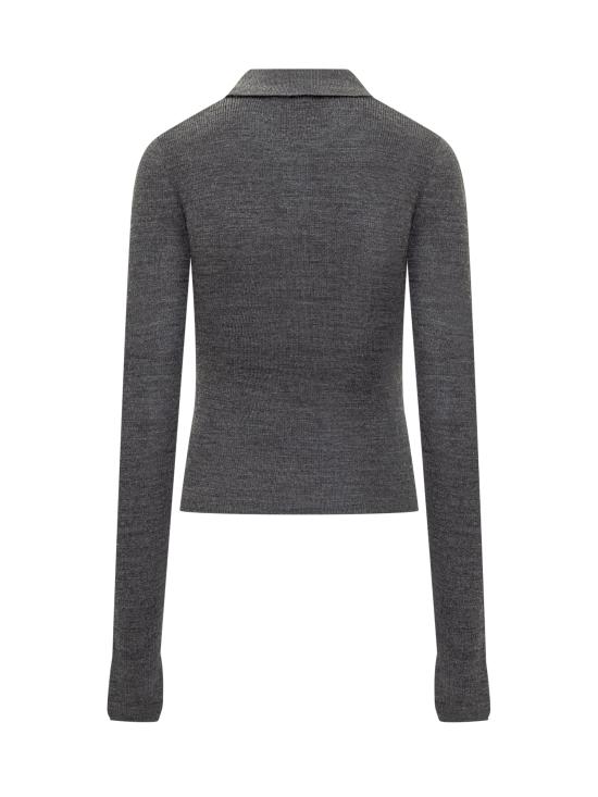 25FW 가니 아가일 니트 폴로 가디건 K2601920 PALOMA DOM - GANNI