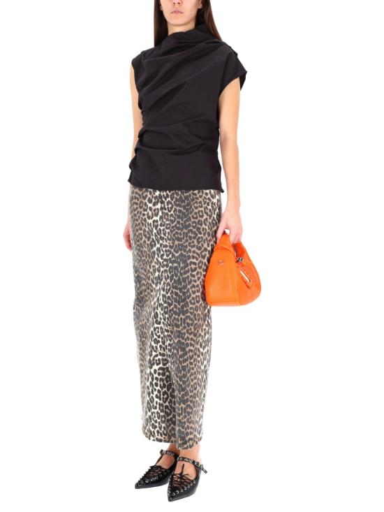 25FW 가니 민소매 티셔츠 W1113099 BLACK DOM - GANNI