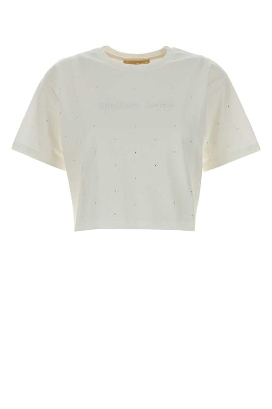 25FW 마이클 코어스 반팔 티셔츠 MF551TR2ZU WHITE White