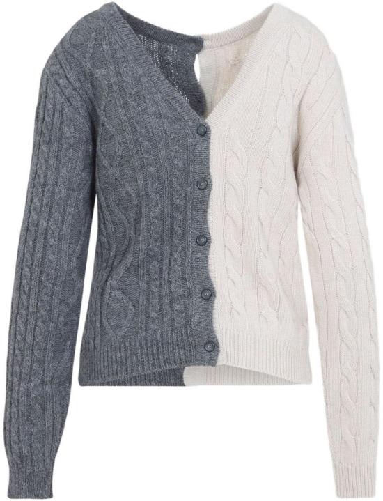 25FW 모스키노 가디건 A091255041506 GREY - MOSCHINO