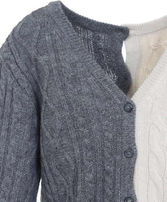 25FW 모스키노 가디건 A091255041506 GREY - MOSCHINO