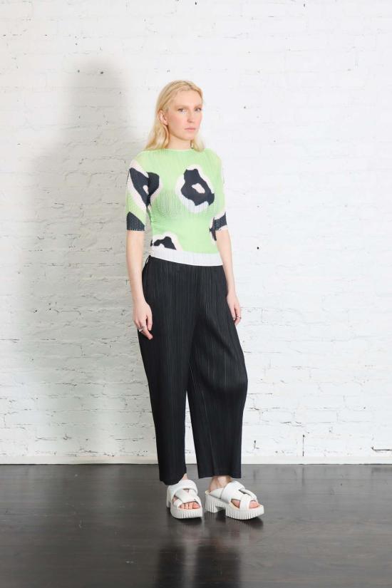  플리츠플리즈 크롭 팬츠 이세이 미야케 플리츠 플리즈 두꺼운 바닥 2개 팬츠 - PLEATS PLEASE