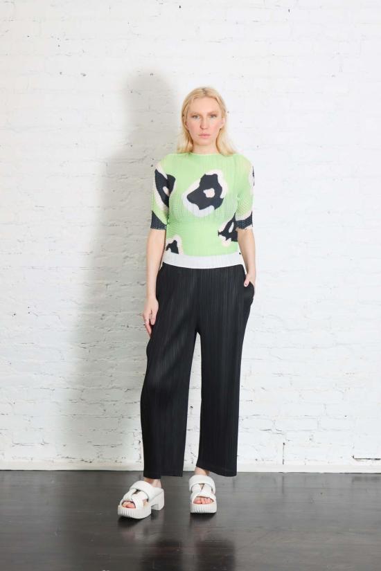  플리츠플리즈 크롭 팬츠 이세이 미야케 플리츠 플리즈 두꺼운 바닥 2개 팬츠 - PLEATS PLEASE