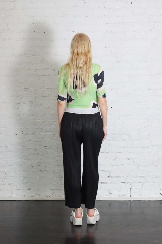  플리츠플리즈 크롭 팬츠 이세이 미야케 플리츠 플리즈 두꺼운 바닥 2개 팬츠 - PLEATS PLEASE
