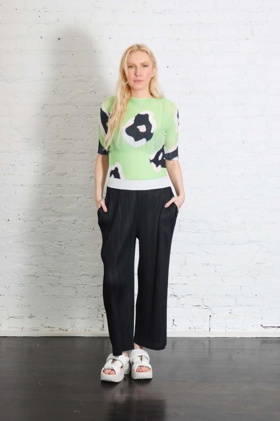  플리츠플리즈 크롭 팬츠 이세이 미야케 플리츠 플리즈 두꺼운 바닥 2개 팬츠 - PLEATS PLEASE