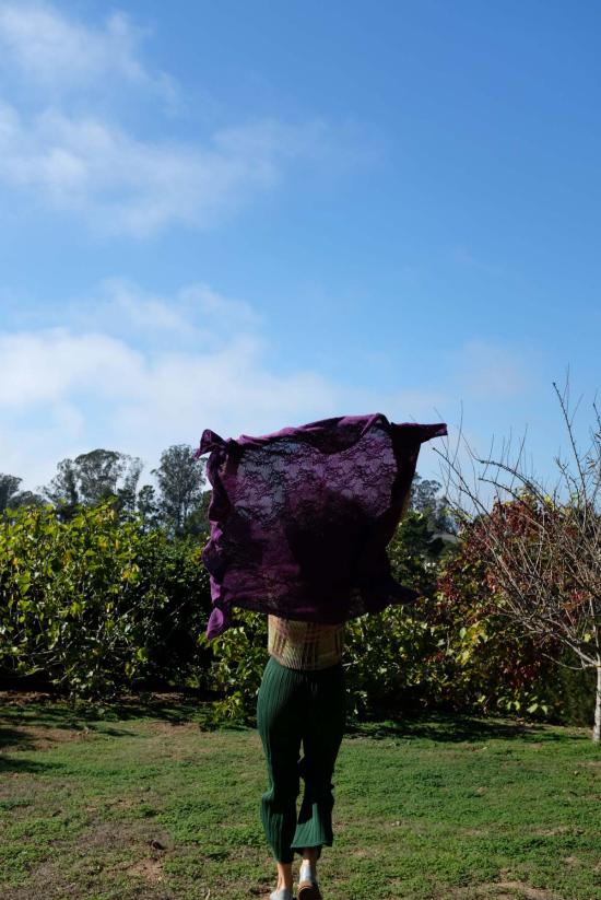  베클리나 머플러/스카프 메리노 니트 레이스 스카프 - BEKLINA