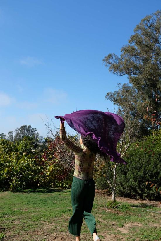  베클리나 머플러/스카프 메리노 니트 레이스 스카프 - BEKLINA