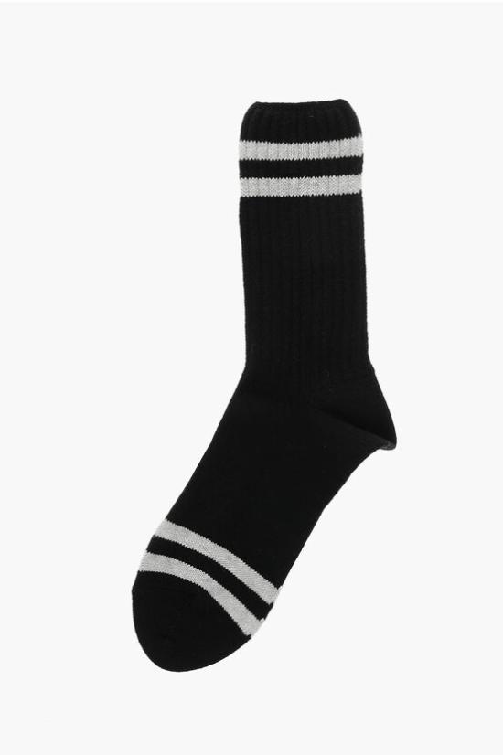  톰브라운 양말 MAS037A 00014 035 Black - THOM BROWNE