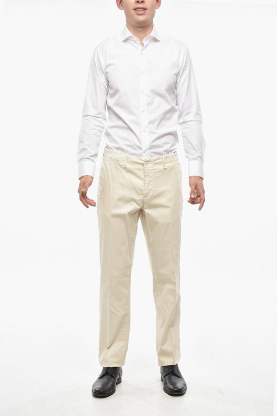  꼬르넬리아니 스트레이트 팬츠 774EG9 6120174 073 White - CORNELIANI