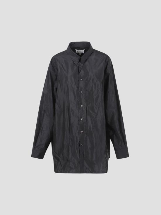 25FW 마르지엘라 긴팔 셔츠 S51DT0025M35350 900 Black