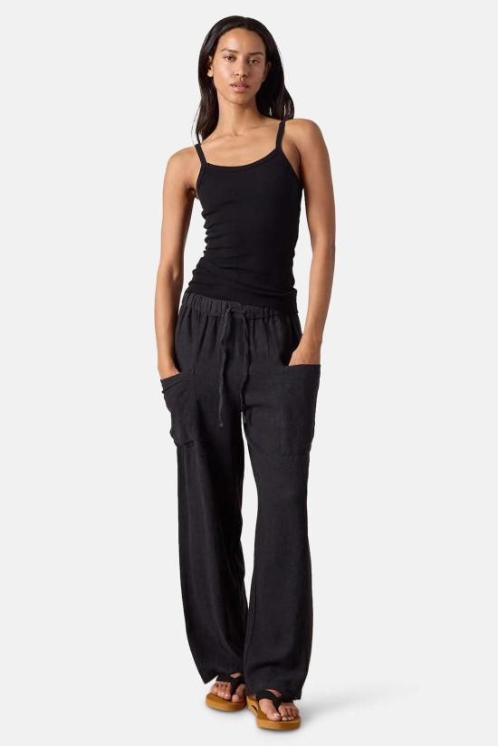  NSF 스트레이트 팬츠 시드니 와이드 레그 리넨 비스코스 팬츠 - OTHER BRANDS