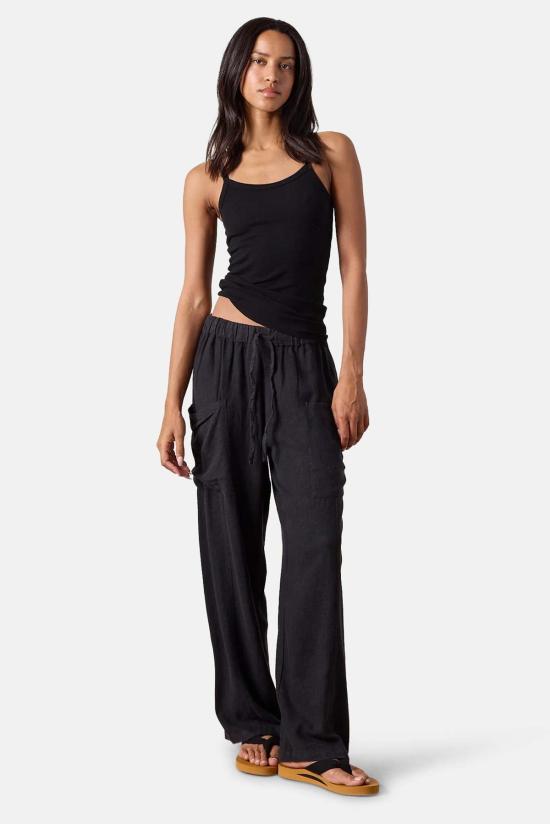  NSF 스트레이트 팬츠 시드니 와이드 레그 리넨 비스코스 팬츠 - OTHER BRANDS