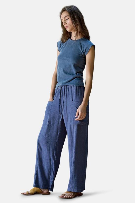  NSF 스트레이트 팬츠 시드니 와이드 레그 리넨 비스코스 팬츠 - OTHER BRANDS