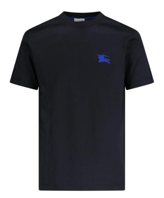 25FW 버버리 자수 로고 티셔츠 8107453 A1189 BLACK