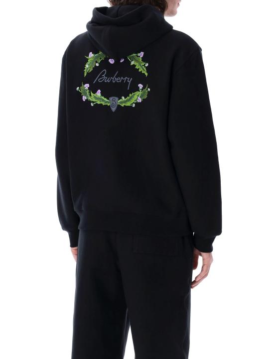 24FW 버버리 후드 티셔츠 8097854 C1413 COAL - BURBERRY