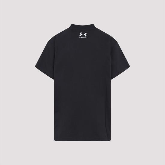 25SS 발렌시아가 x 언더아머 오버사이즈 핏 티셔츠 787349TRVB7 9034 WASHEDBLACKWHITE - BALENCIAGA