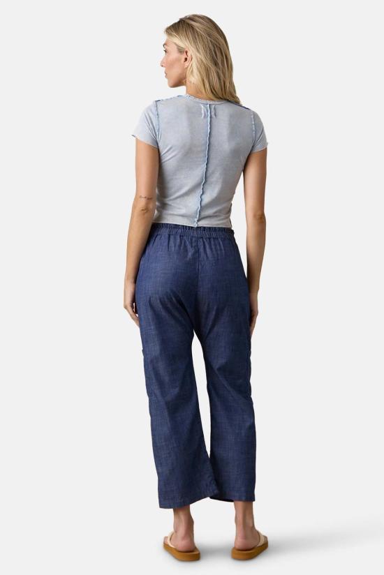  엔 에스 에프 크롭 팬츠 NSF 셰일리 페이퍼백 허리 바지 - NSF