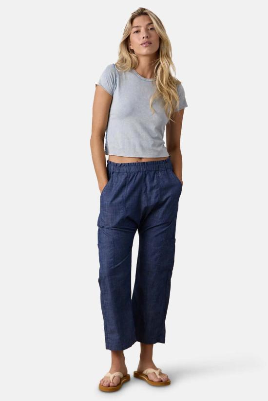  NSF 크롭 팬츠 셰일리 페이퍼백 허리 바지 - OTHER BRANDS