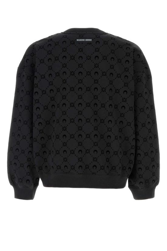 25FW 마린세르 후드 티셔츠 UST022ACJER0089 BK99 Black - MARINE SERRE