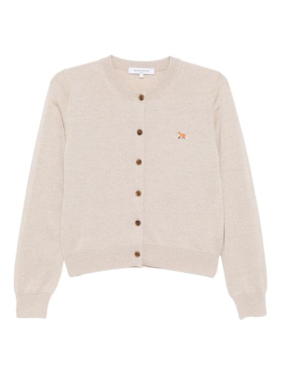 25FW 메종키츠네 베이비 폭스 메리노 레귤러 가디건 PW00502KT1181H218 LIGHT BEIGE MELANGE DOM