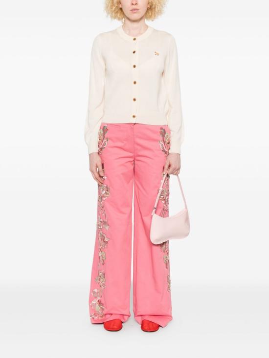 25FW 메종키츠네 베이비 폭스 메리노 레귤러 가디건 PW00502KT11810306 PEARL PINK DOM - MAISON KITSUNE