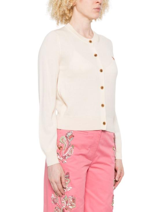 25FW 메종키츠네 베이비 폭스 메리노 레귤러 가디건 PW00502KT11810306 PEARL PINK DOM - MAISON KITSUNE