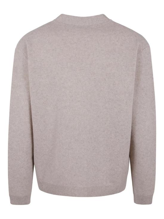 25FW 메종키츠네 폭스 헤드 밀라노 램스울 가디건 PM00510KT1180 63873 0335 SAFARI - MAISON KITSUNE