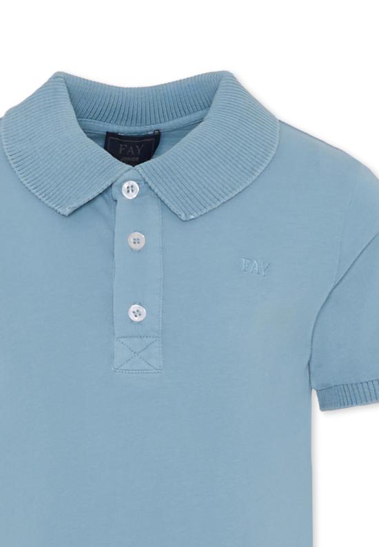  [키즈] 페이 폴로 셔츠 FU8P91 Z2129 626 LIGHT BLUE - FAY