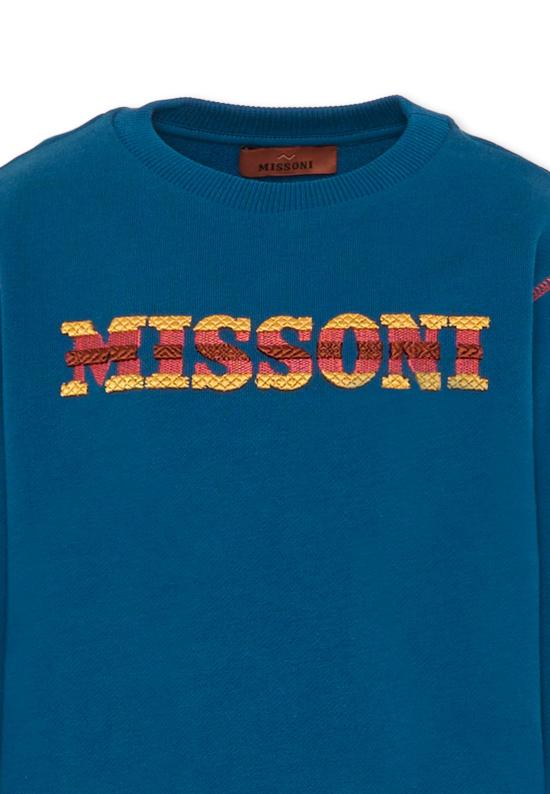  [키즈] 미소니 트레이닝 상의 MU4P60 Z0081 689 BLUE - MISSONI