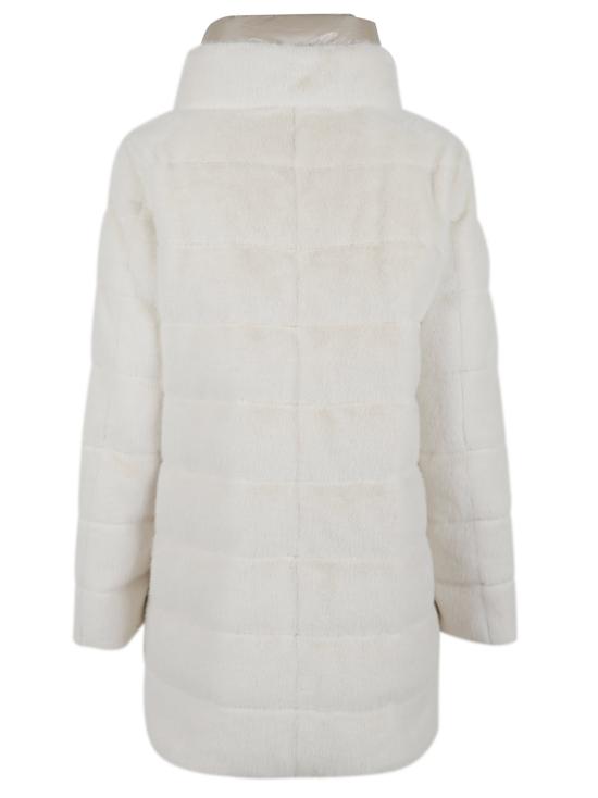 25FW 에르노 레이디 얼터너티브 퍼 & 울트라라이트 나일론 베스트 PI002123D 12630 1000 BIANCO - HERNO