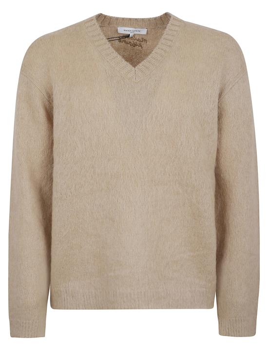 25FW 메종키츠네 브러쉬드 모헤어 컴포트 스웨터 PM00805KT1162 0335 TAN BEIGE