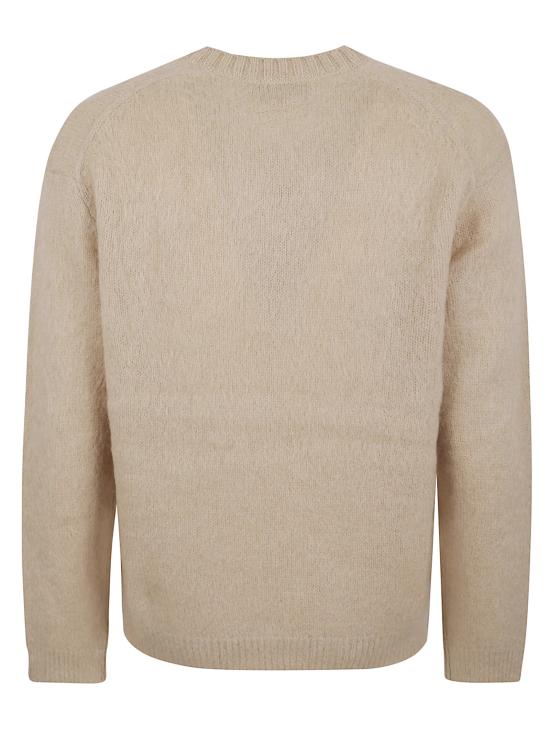 25FW 메종키츠네 브러쉬드 모헤어 컴포트 스웨터 PM00805KT1162 0335 TAN BEIGE - MAISON KITSUNE