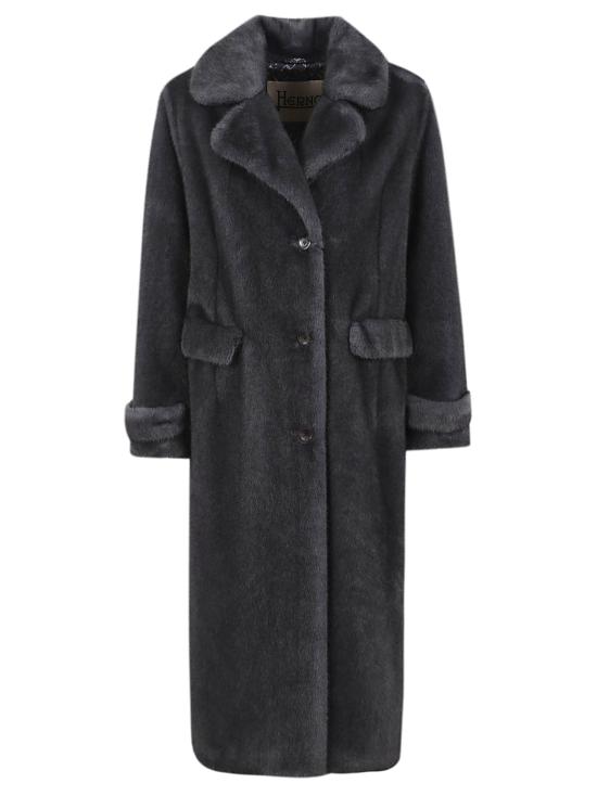 25FW 에르노 얼터너티브 멜란지 밍크 퍼 코트 GC000545D 12739 9480 ANTRACITE