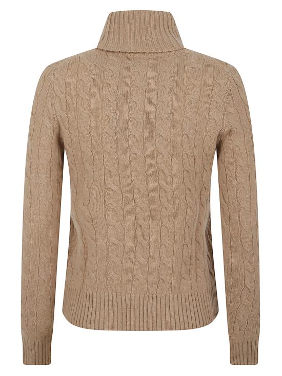 25FW 폴로 랄프로렌 울 캐시미어 케이블 니트 터틀넥 211888686 006 260 MEDIUM BEIGE - POLO RALPH LAUREN